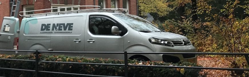 De Neve window cleaning and cleaning company van